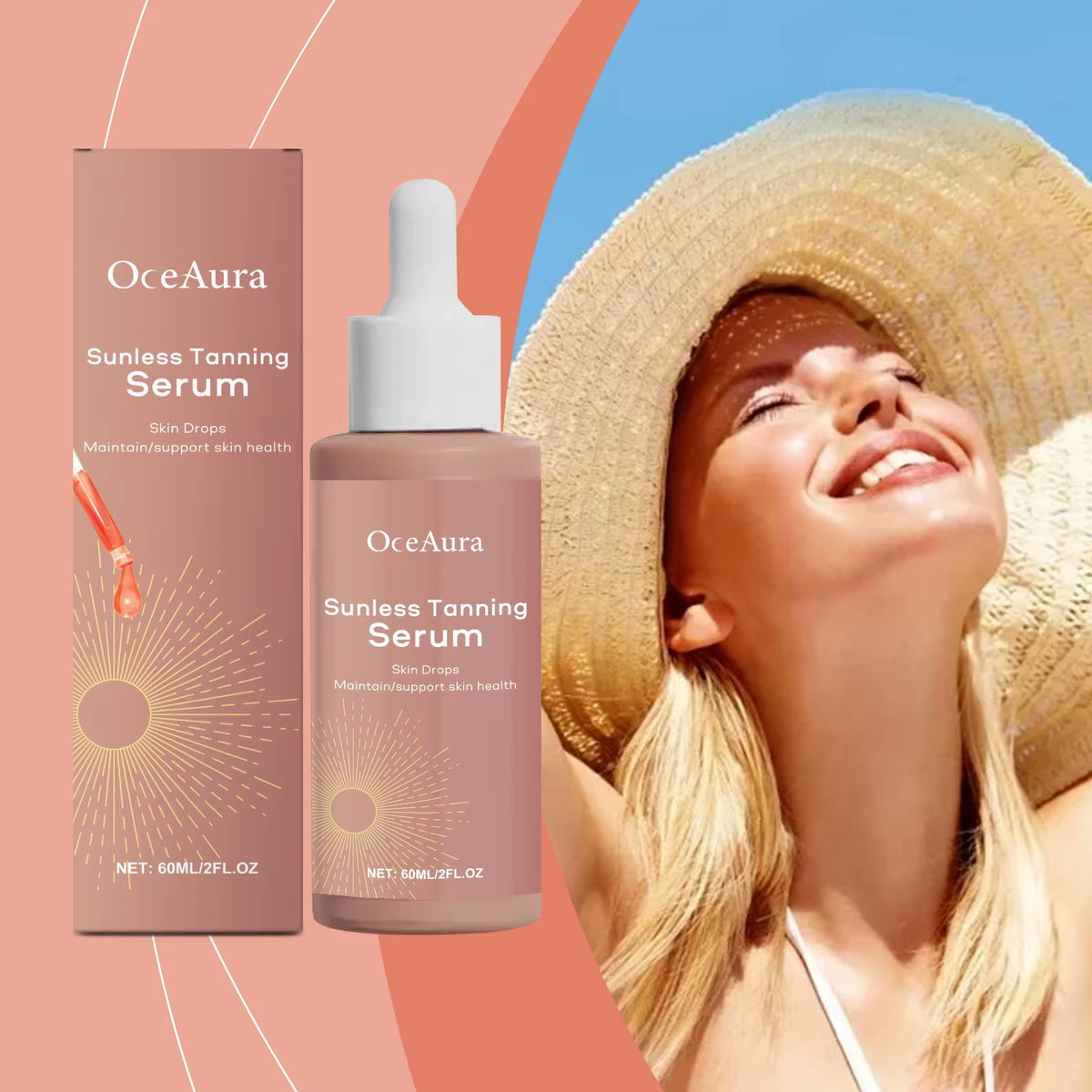 MelanGlow™ Natural Tanning Drops – Boost Your Bronze, Skip the Burn