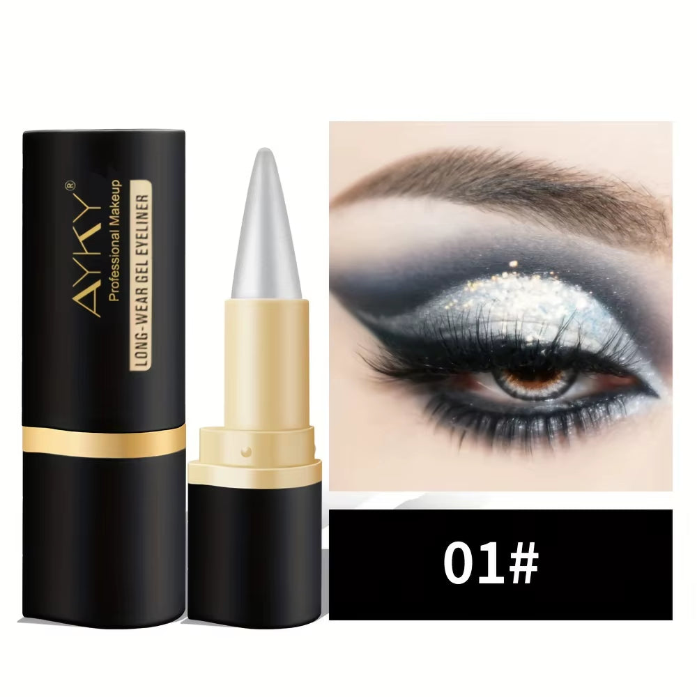 GlideLine™ by AYKY – Matte Glitter Waterproof Eyeliner Balm
