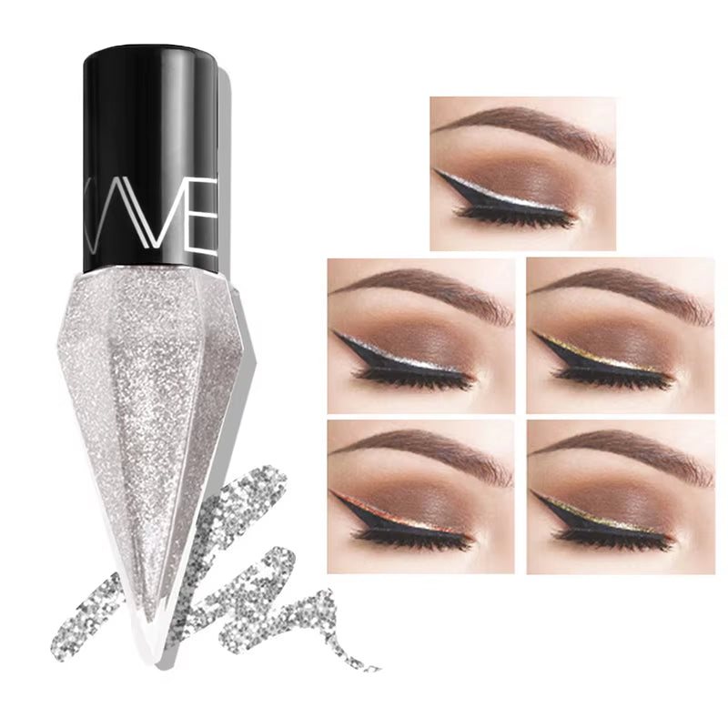 Liquid Glitter Eyeliner for Bold, Shimmering Eyes