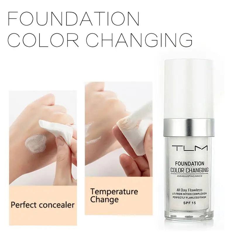 TLM Magic Match Foundation – Color-Changing, Long-Lasting Matte Liquid for Hydrated, Flawless Skin All Day