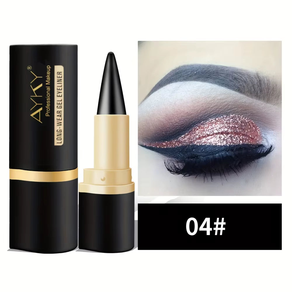 GlideLine™ by AYKY – Matte Glitter Waterproof Eyeliner Balm