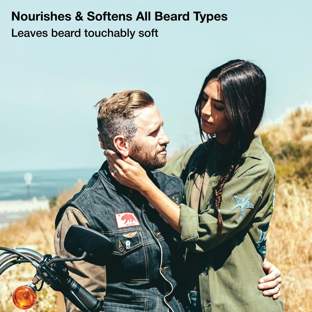 Beard Wash & Beard Conditioner Set with Green Tea for Men, Soften, Hydrates & Moisturizes - MADE in USA (Sandalwood)