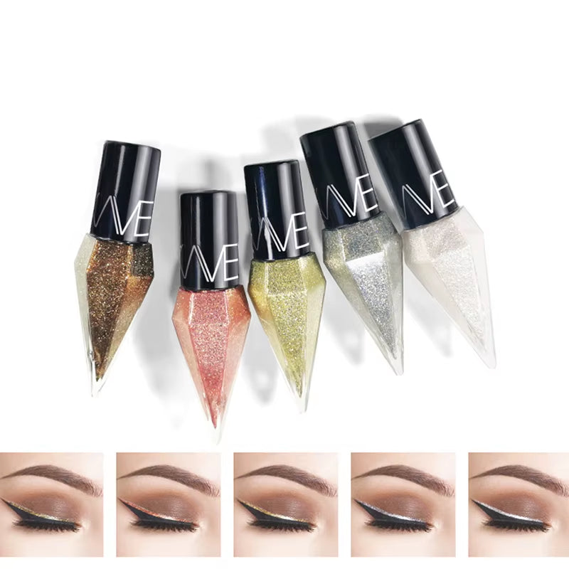 Liquid Glitter Eyeliner for Bold, Shimmering Eyes